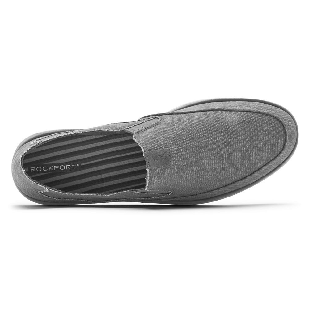 Rockport Singapore Mens Slip-On - Austyn Grey - VR5639487